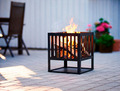 Eldstad 40 x 40 x 40 cm Svart Dangrill